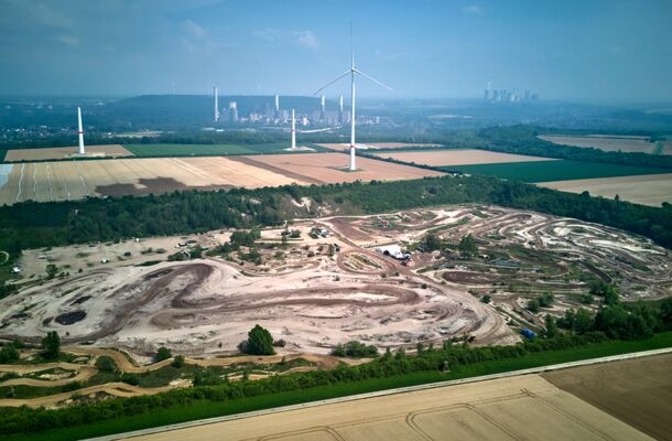 Blick über Deponiefläche